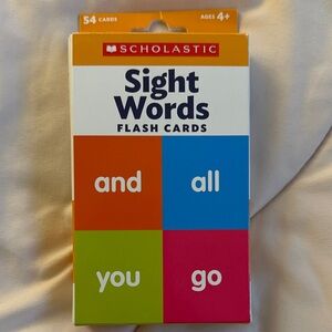 Scholastic Multicolor Sight Words Flash Cards